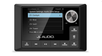 Suncoast Marine and Auto offers JL Audio MediaMaster 105 Weatherproof Source Unit (Full Color LCD Display) (MM105)