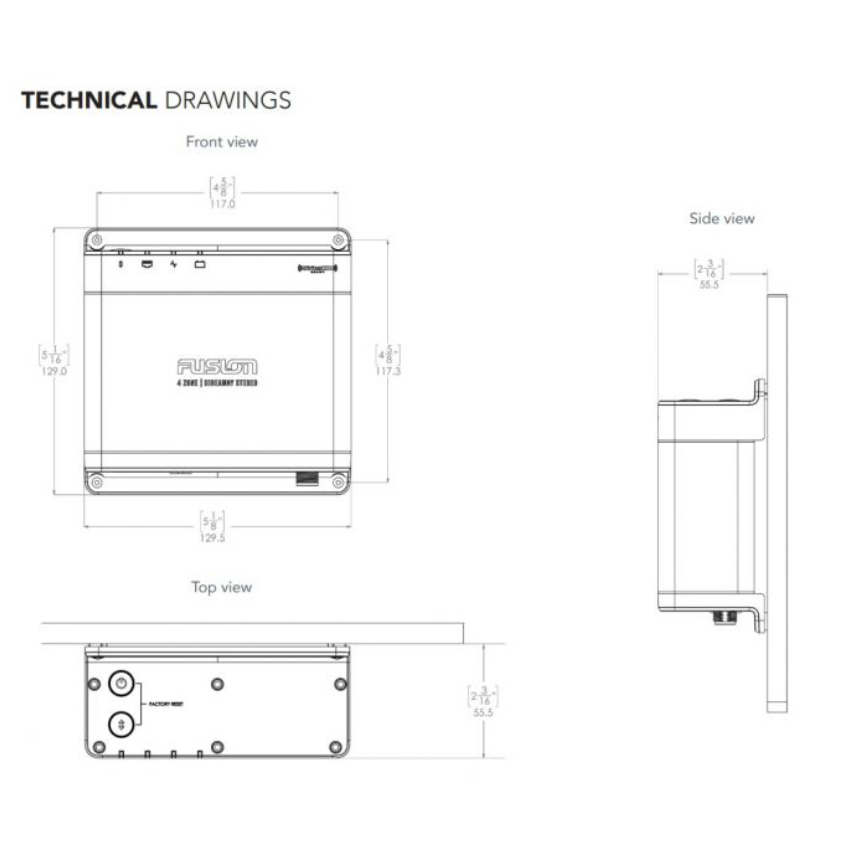 Suncoast Marine and Auto offers Fusion Apollo MS-WB675 Marine Hideaway Stereo