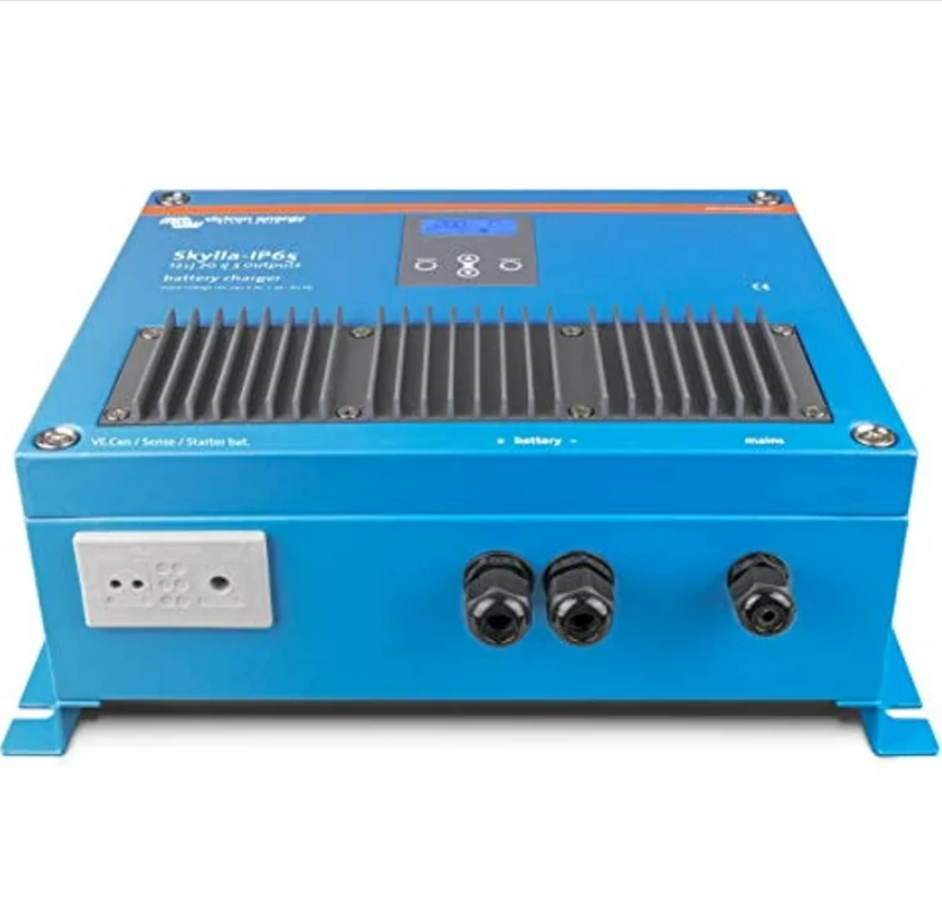Suncoast Marine and Auto offers Victron Skylla-IP65 12/70 3-Bank 120-240VAC Battery Charger [SKY012070100]