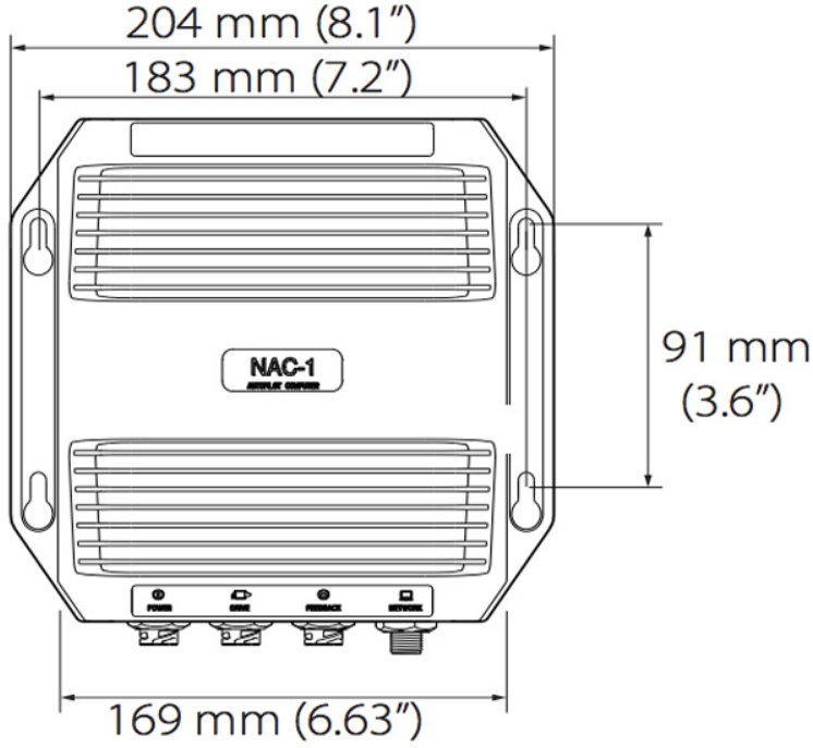 Suncoast Marine and Auto offers Simrad NAC-1 Autopilot Computer [000-11769-001] The NAC-1 is the autopilot system's center, for boats up to 9m, with easy install, hydraulic/cable steer options, and virtual rudder feedback.