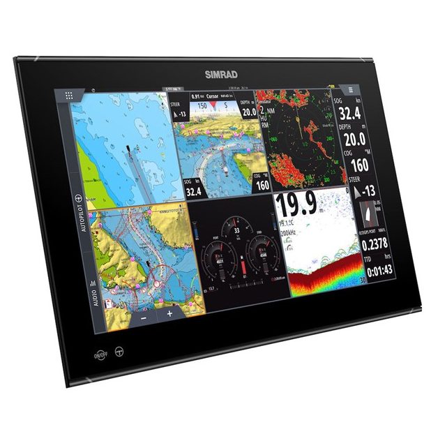 Suncoast Marine and Auto offers Simrad NSO evo3S 16" MFD Display Only [000-15047-001] Suncoast Marine and Auto offers Simrad NSO evo3S 16" MFD Display Only [000-15047-001] The NSOevo3S has an iMX 8 processor, Full HD 16" display, touchscreen, wireless connectivity, and pre-loaded C-MAP charts. It can connect to other systems.