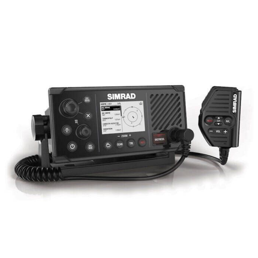 Suncoast Marine and Auto offers Simrad RS40-B VHF Radio w/Class B AIS Transceiver Internal GPS [000-14473-001] The RS40-B has a Class B AIS transceiver, built-in GPS, removable mic, and can connect up to two wireless handsets. It also has Class D DSC approval.