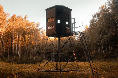 Suncoast Marine and Auto offers ORION HUNTING PRODUCTS Elevated Deer Blind Stand with 15ft Stairs (TWR1002015)
