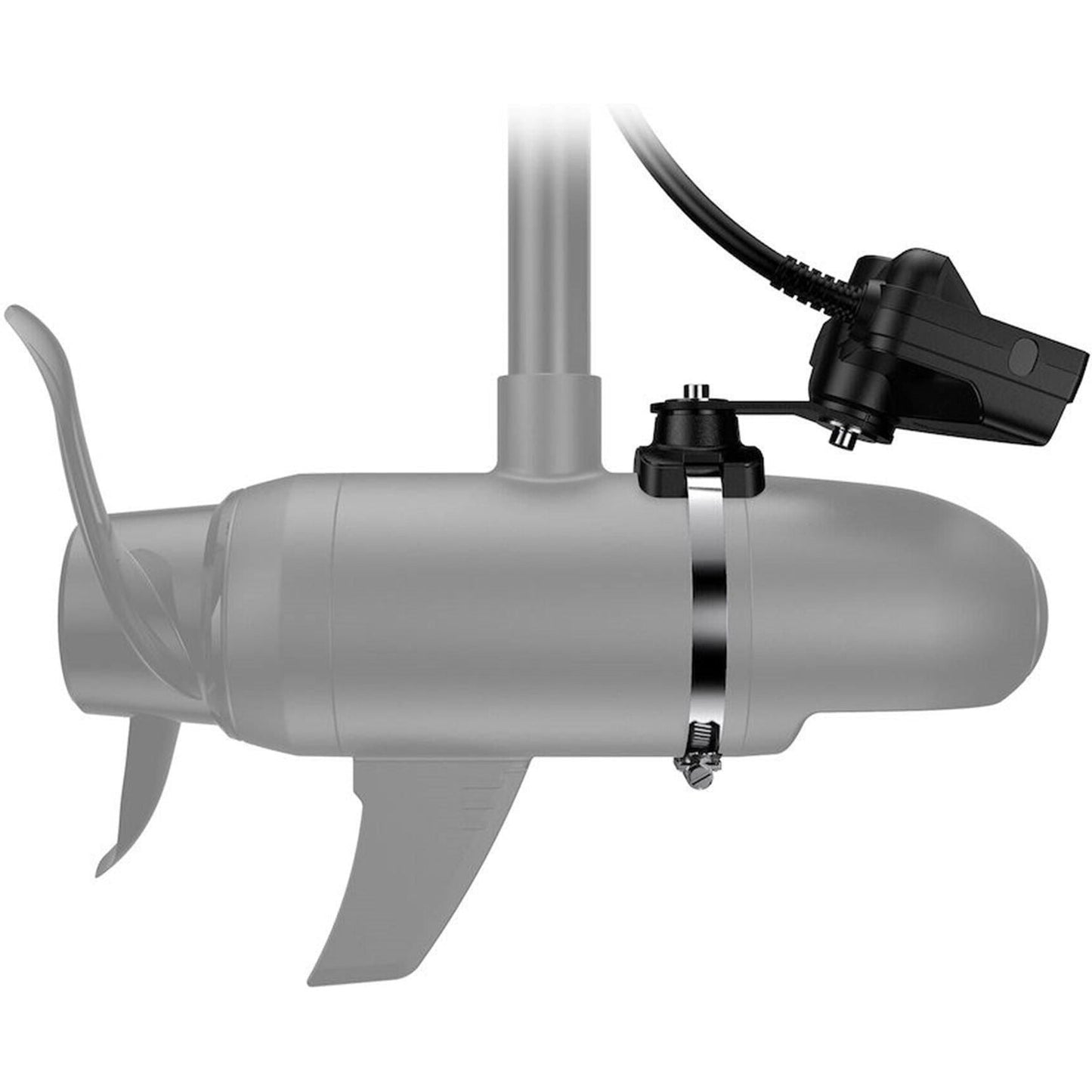 ActiveTarget™ Trolling Motor Scout Mount (000-15772-001) Attach an ActiveTarget™ transducer to the shaft of your trolling motor with the ActiveTarget Scan Mount for an overhead Scout view in front of your boat.