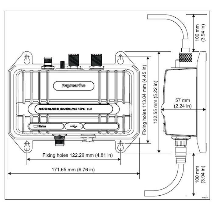 Suncoast Marine Supply offers Raymarine AIS700 Class B AIS Transceiver