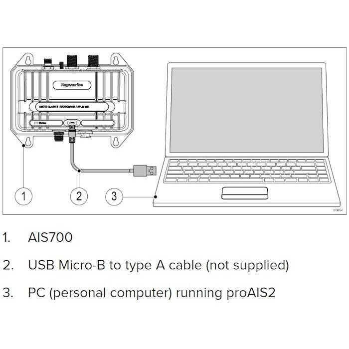 Suncoast Marine Supply offers Raymarine AIS700 Class B AIS Transceiver
