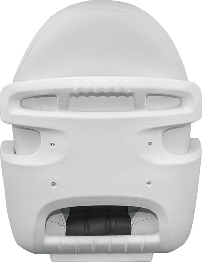TEMPRESS ProBax® Captain Boat Seat with Arms, White and Gray (68355)