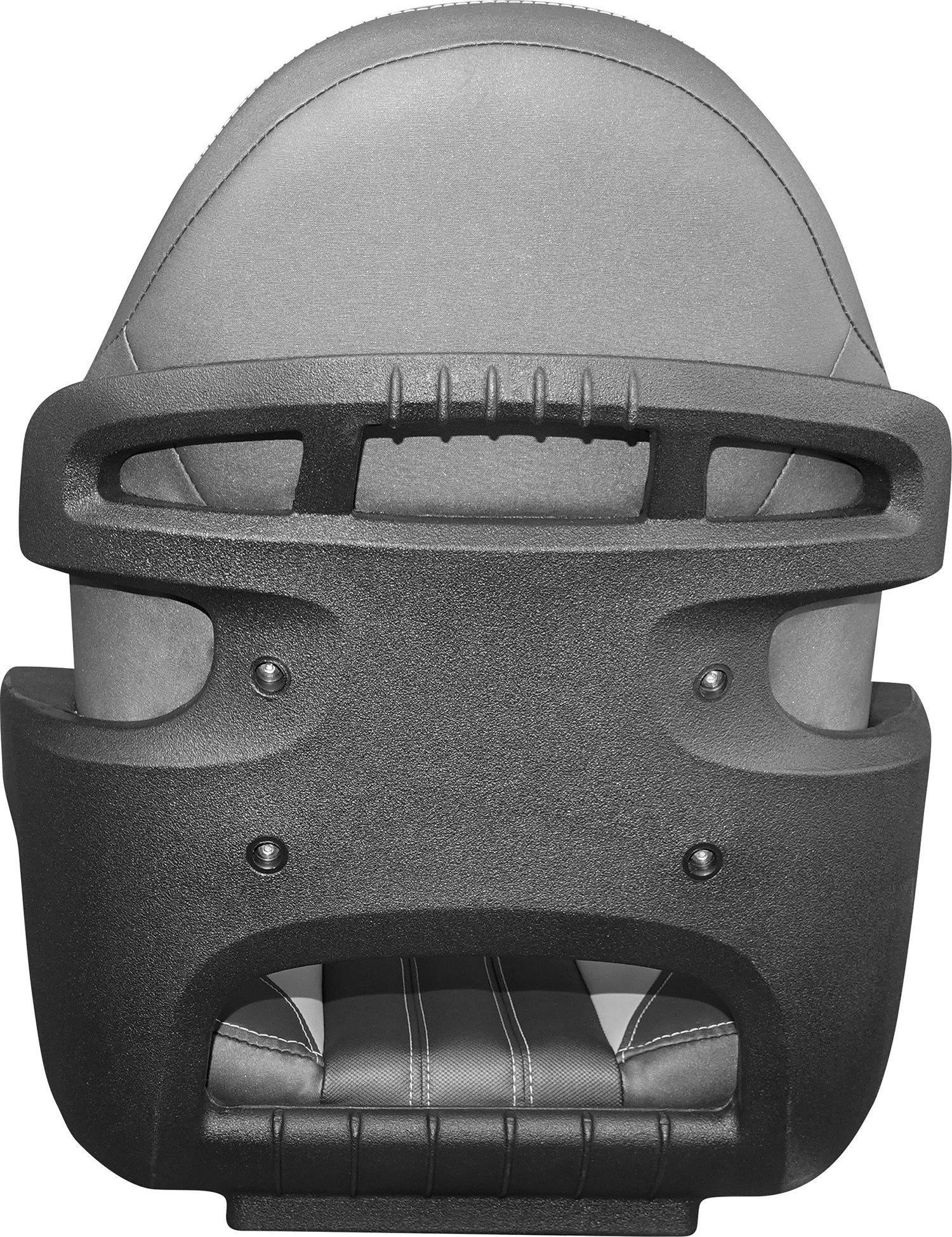 Tempress ProBax Captain’s Series Turning Boat Seat w/ Arms (Model 68352, Charcoal and Gray) back seat view