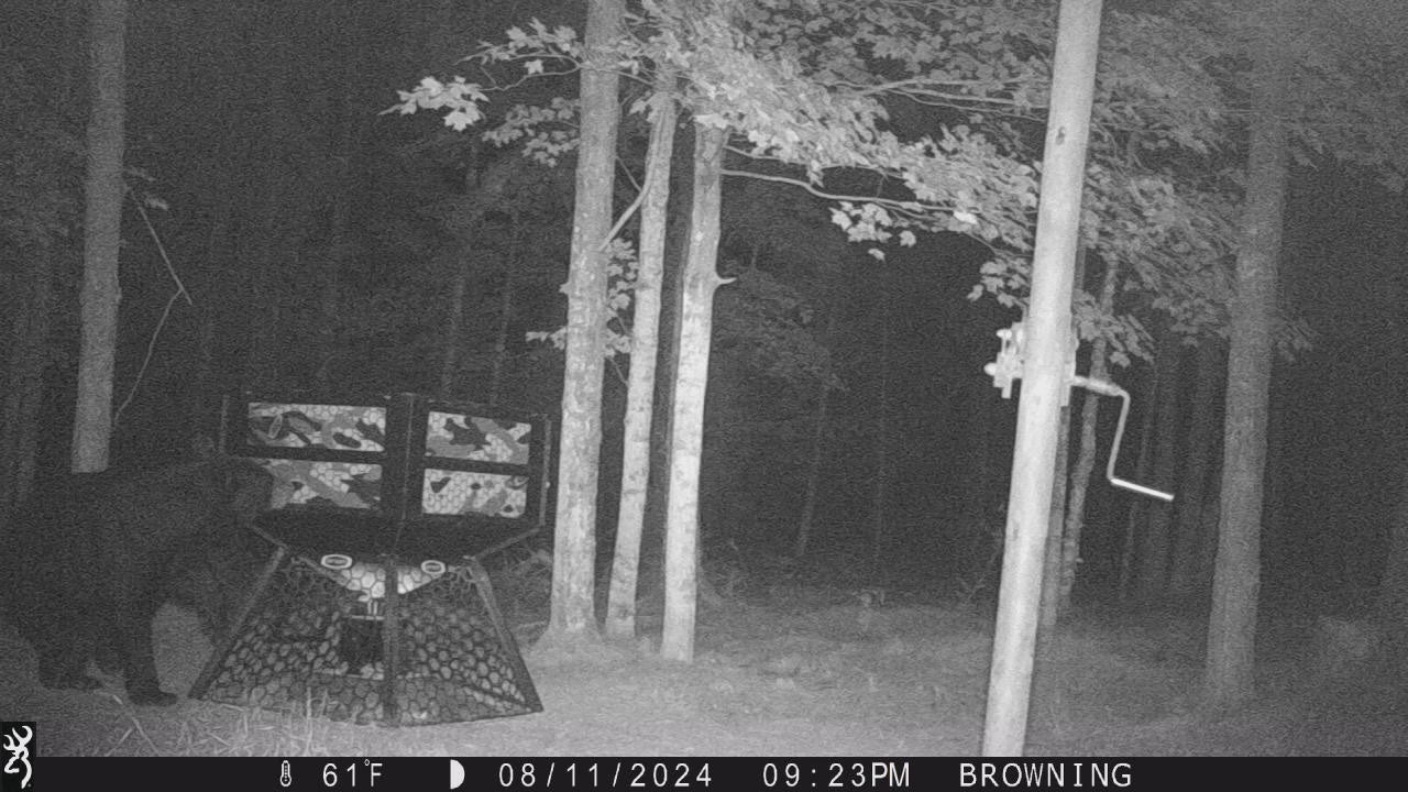 Suncoast Marine and Auto offers ORION HUNTING PRODUCTS 750lbs Modular Stand and Fill Deer Feeder with 12V Battery and Solar FDR1000750 bear proof