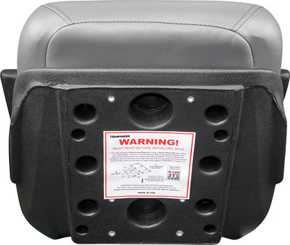 Suncoast Marine and Auto offers TEMPRESS Elite Helm Seat, Low Back, Charcoal/Gray (57027) Model #409806