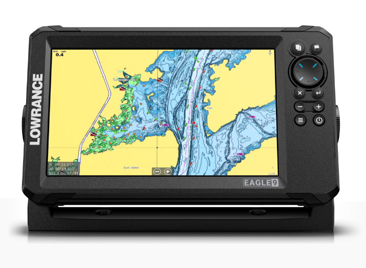 Suncoast Marine Supply offers Lowrance 9" Eagle 9 w/ TripleShot Transducer & OnBoard Charts