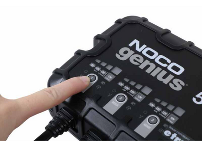 Suncoast Marine and Auto offers NOCO Genius Onboard Waterproof Marine Battery Charger, 15 Amp, 12V, 3-Bank GEN5X3