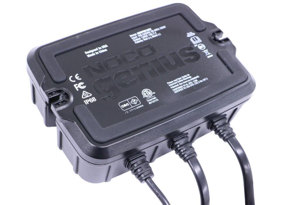 Suncoast Marine and Auto offers NOCO Genius Onboard Waterproof Marine Battery Charger, 20 Amp, 12V, 2-Bank GENPRO10X2
