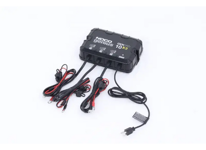 Suncoast Marine and Auto offers NOCO Genius Onboard Waterproof Marine Battery Charger 30 Amp, 12V, 3-Bank GENPRO10X3