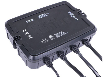 Suncoast Marine and Auto offers NOCO Genius Onboard Waterproof Marine Battery Charger 30 Amp, 12V, 3-Bank GENPRO10X3