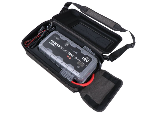 Suncoast Marine and Auto offers NOCO Boost Max 5250 Amp 12-Volt UltraSafe Portable Lithium Jump Starter Kit GB250+