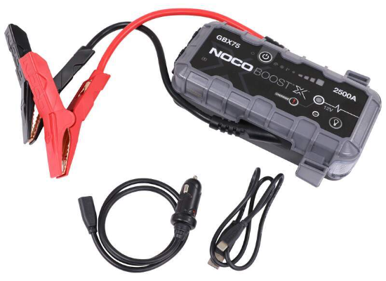 Suncoast Marine and Auto offers NOCO Boost X 2500A 12V UltraSafe Portable Lithium Jump Starter and Cables GBX75