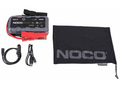 Suncoast Marine and Auto offers NOCO Boost X 2500A 12V UltraSafe Portable Lithium Jump Starter and Cables GBX75