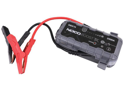Suncoast Marine and Auto offers NOCO Boost X 2500A 12V UltraSafe Portable Lithium Jump Starter and Cables GBX75