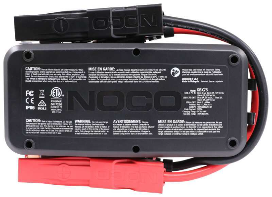 Suncoast Marine and Auto offers NOCO Boost X 2500A 12V UltraSafe Portable Lithium Jump Starter and Cables GBX75