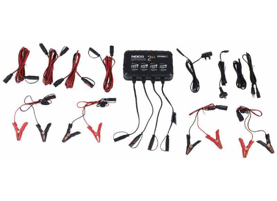 Suncoast Marine and Auto offers NOCO 4-Bank Smart Car Battery Charger, 6V/12V GENIUS2X4