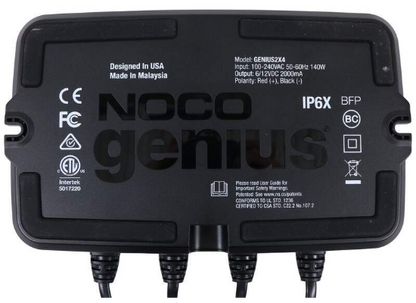 Suncoast Marine and Auto offers NOCO 4-Bank Smart Car Battery Charger, 6V/12V GENIUS2X4