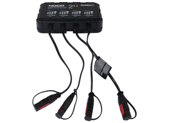 Suncoast Marine and Auto offers NOCO 4-Bank Smart Car Battery Charger, 6V/12V GENIUS2X4