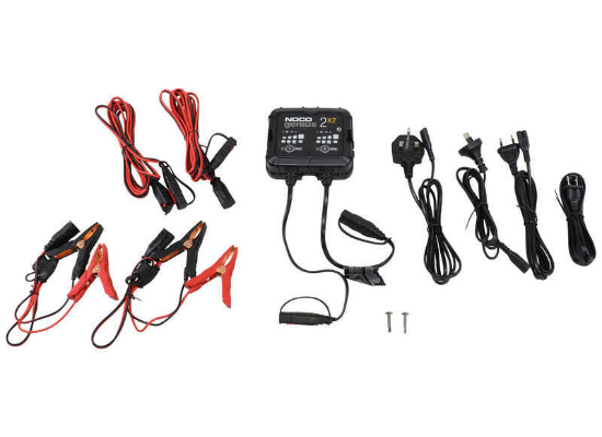 Suncoast Marine and Auto offers NOCO 2-Bank, 4-Amp Battery Charger GENIUS2X2