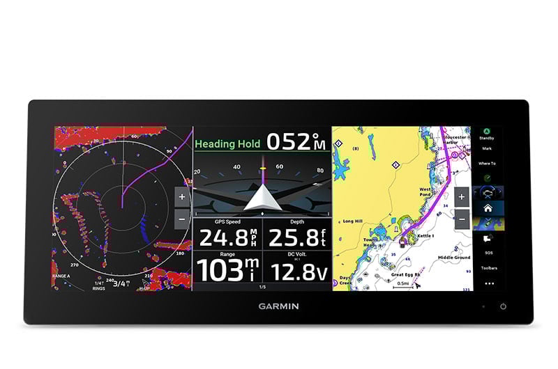 Suncoast Marine Supply offers Garmin GPSMAP 1543xsv 15" Ultrawide Combo GPS/Fishfinder GN+ (Sonar + Mapping)
