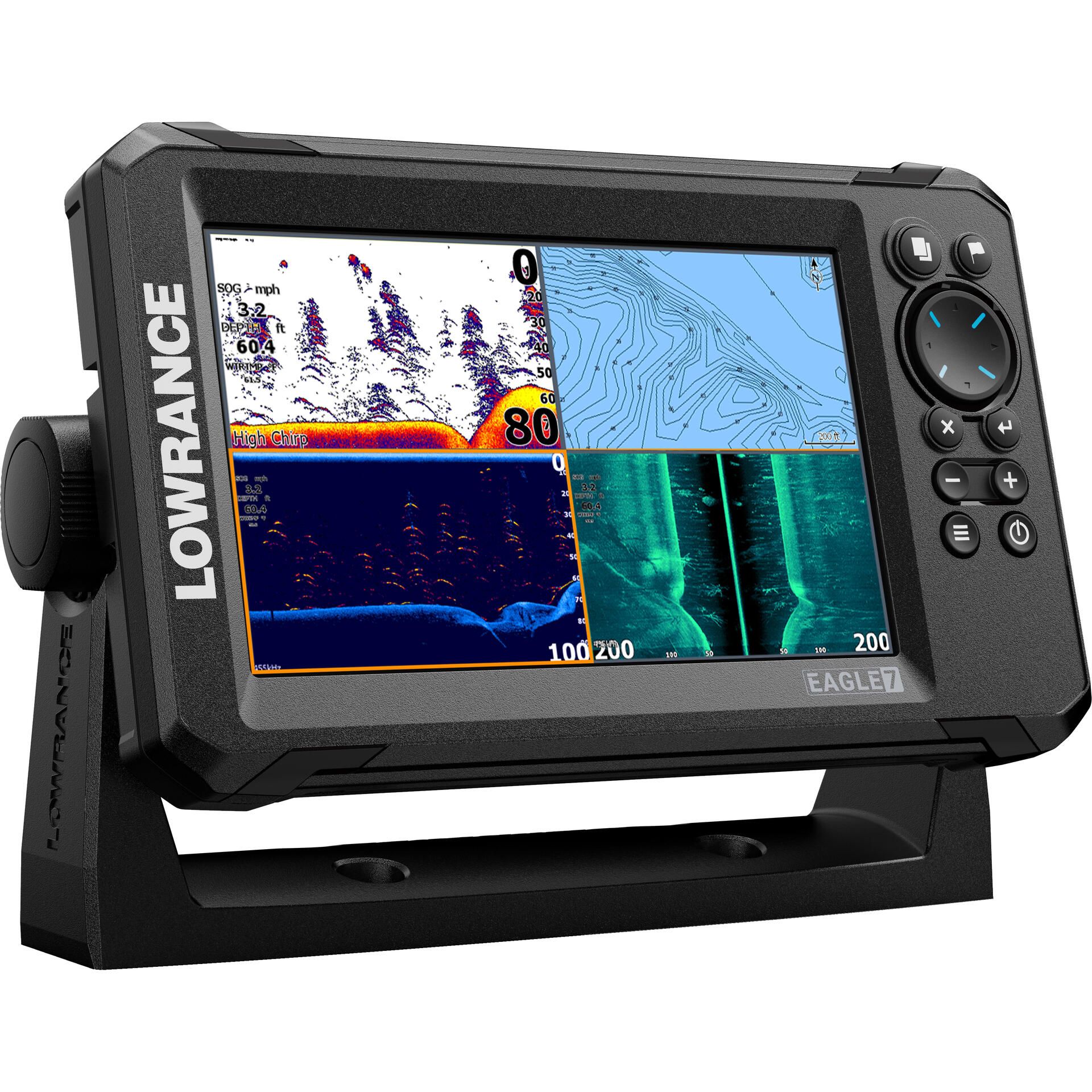 Suncoast Marine Supply offers Lowrance 7" Eagle 7 with TripleShot HD Transducer & Charts