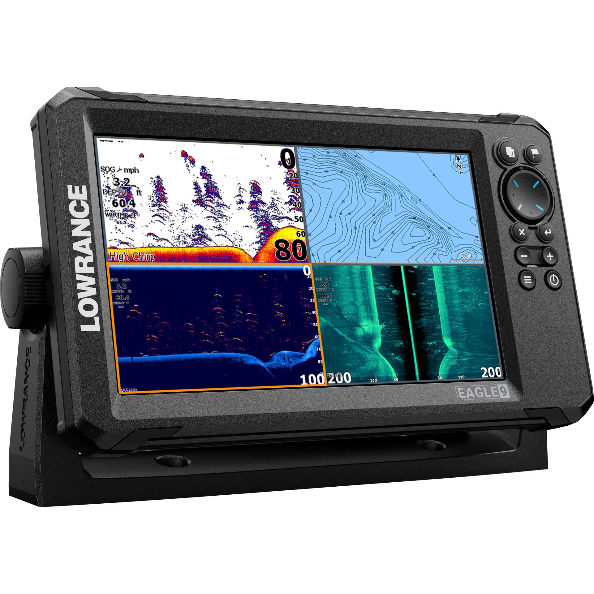 Suncoast Marine Supply offers Lowrance 9" Eagle 9 w/ TripleShot Transducer & OnBoard Charts