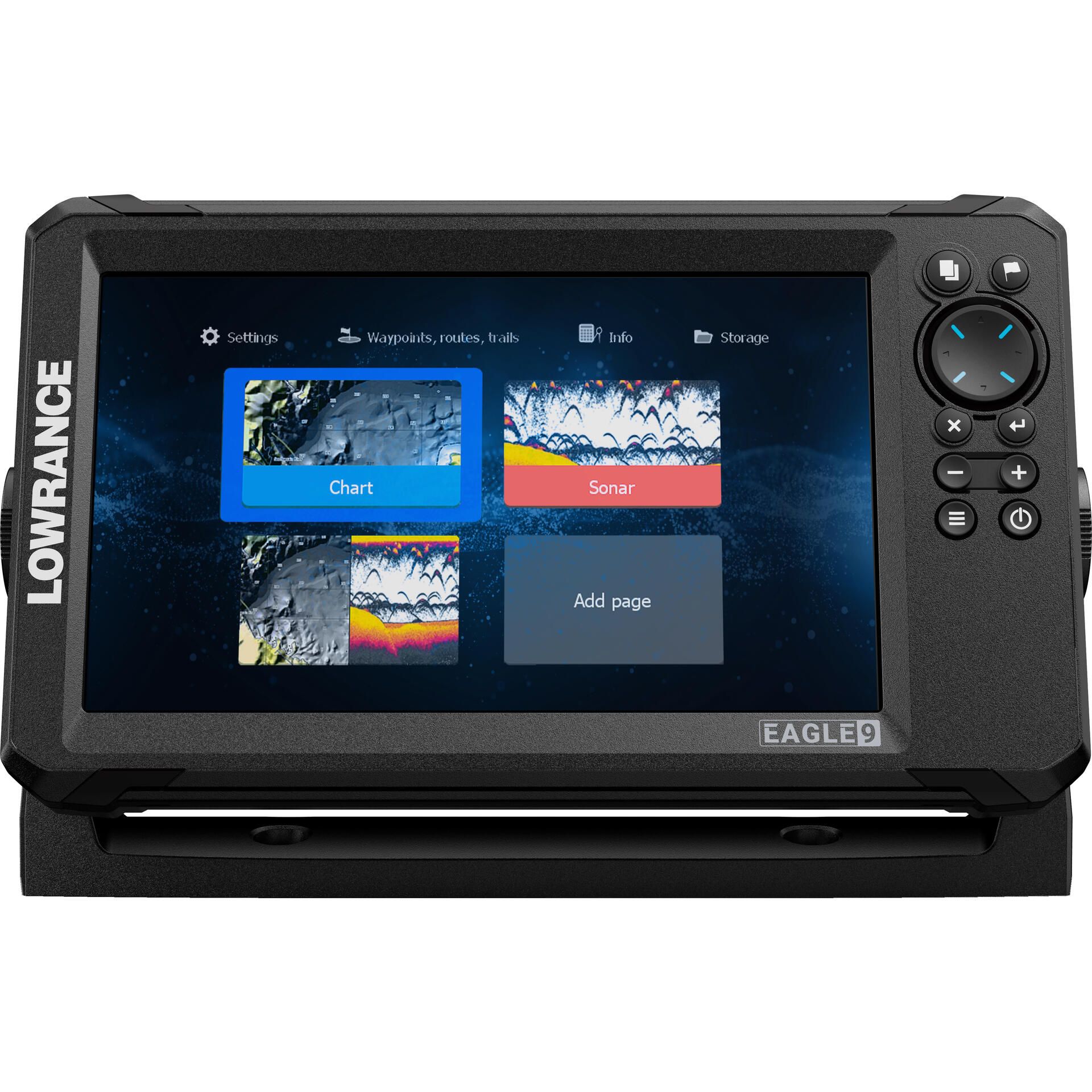 Suncoast Marine and Auto offers Lowrance Eagle 9 w/TripleShot T/M Transducer Discover OnBoard Chart [000-16229-001]