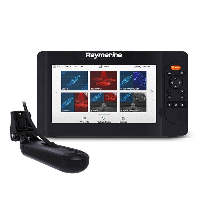 Suncoast Marine Supply offers Raymarine Element 12 HV Combo w/HV-100 Transom Mount Transducer Lighthouse North America Chart (E70536-05-102)