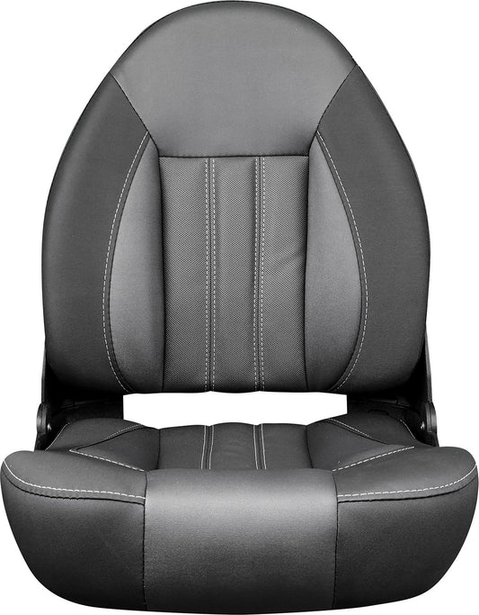 TEMPRESS ProBax Folding Boat Seat (68472) Black and charcoal