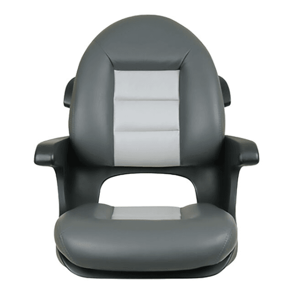Suncoast Marine and Auto offers TEMPRESS Elite Helm Seat, High Back, Charcoal/Gray (57017) Model #409798