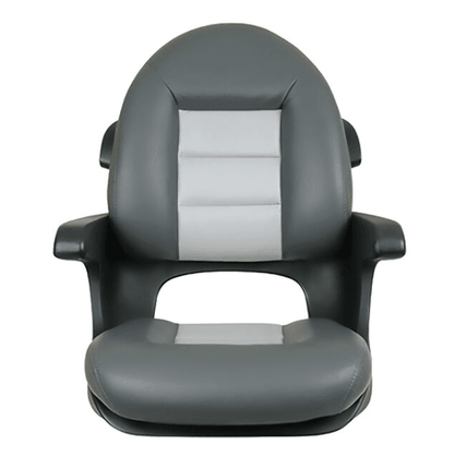 Suncoast Marine and Auto offers TEMPRESS Elite Helm Seat, High Back, Charcoal/Gray (57017) Model #409798