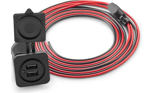 Suncoast Marine and Auto offers JL Audio® 6' Charging Jack for Panel-Mounting (1.8 m) (XMD-USBCA/CHG2X-PNL)