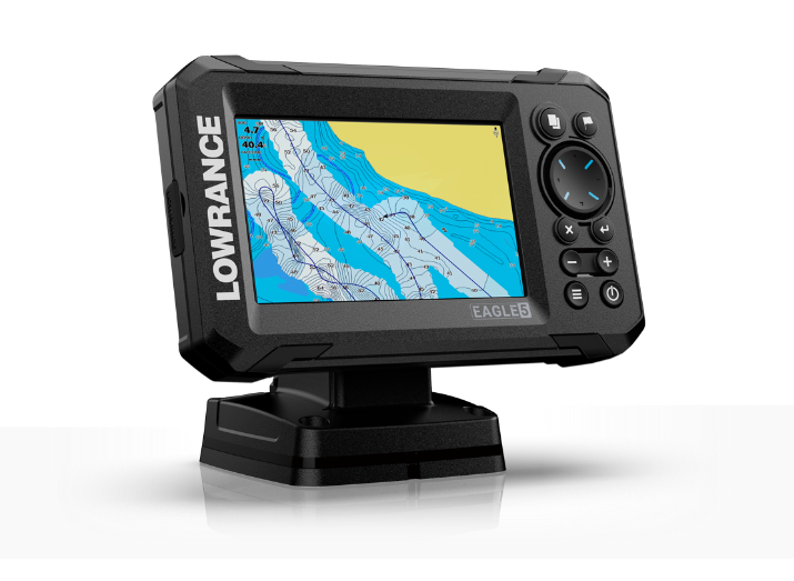 Suncoast Marine and Auto offers Lowrance Eagle 5 Combo - SplitShot Transducer w/C-MAP Charts [000-16226-001]