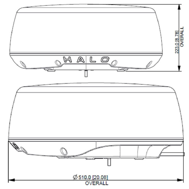 Suncoast Marine and Auto offers Lowrance HALO20 20" Radar Dome w/5M Cable [000-14543-001]