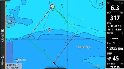 Suncoast Marine and Auto offers BG Zeus3 7 inch Multifunction Display with Insight Charts (000-13241-001) laylines