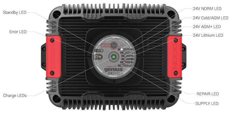 Suncoast Marine and Auto offers NOCO Genius UltraSafe Industrial Battery Charger, 40 Amp, 24V GX2440