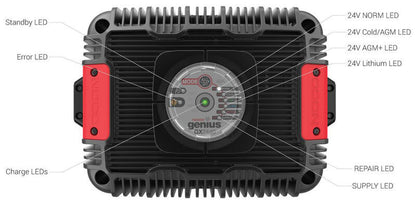 Suncoast Marine and Auto offers NOCO Genius UltraSafe Industrial Battery Charger, 40 Amp, 24V GX2440