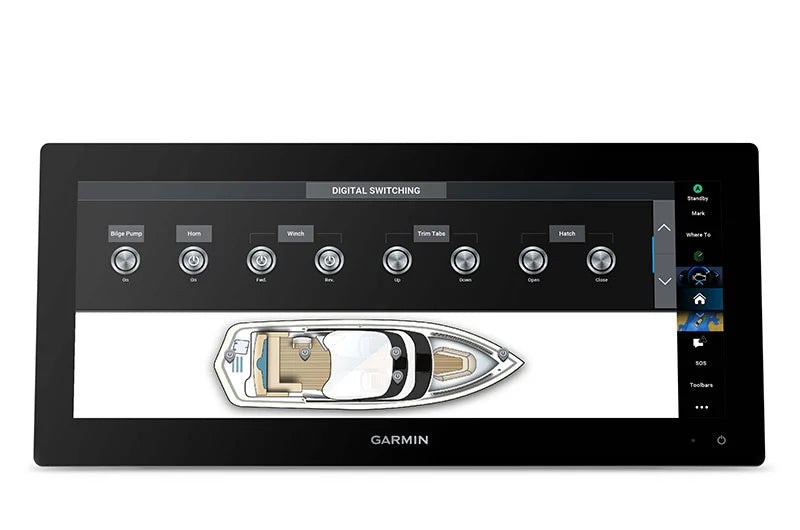 Suncoast Marine and Auto offers Garmin GPSMAP 1543xsv 15" Ultrawide Combo GPS/Fishfinder GN+ (Sonar + Mapping)