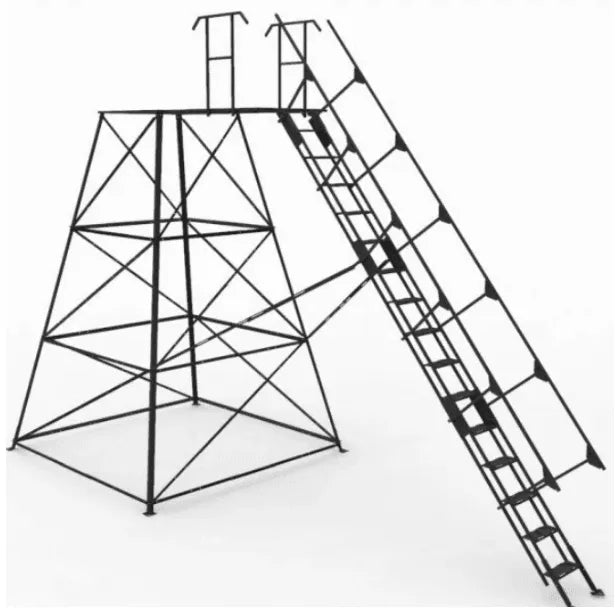 Suncoast Marine and Auto offers ORION HUNTING PRODUCTS Elevated Deer Blind Stand with 15ft Stairs (TWR1002015)