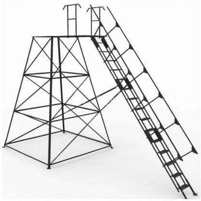 Suncoast Marine and Auto offers ORION HUNTING PRODUCTS Elevated Deer Blind Stand with 15ft Stairs (TWR1002015)