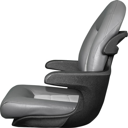 Suncoast Marine and Auto offers TEMPRESS Elite Helm Seat, High Back, Charcoal/Gray (57017) Model #409798