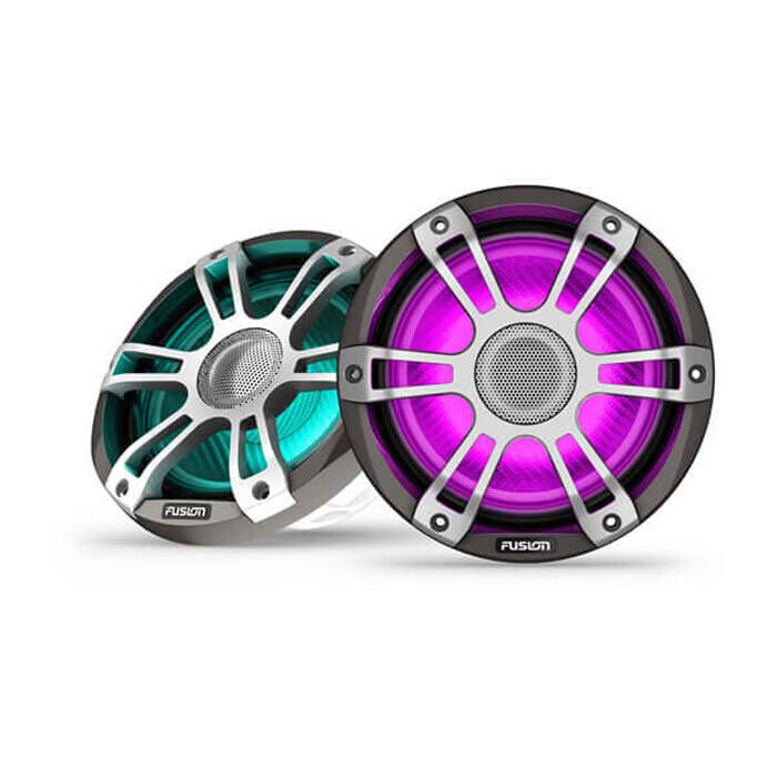 Suncoast Marine Supply offers Fusion Signature Series 3i 7.7" CRGBW Grey Sports Speakers (010-02772-11)