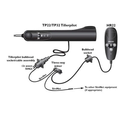 Suncoast Marine and Auto offers Simrad TP22 Tillerpilot [TP22] The TP22 is a reliable and robust autopilot for tiller steered boats up to 34ft in length. Low power draw and precise steering capabilities couple together