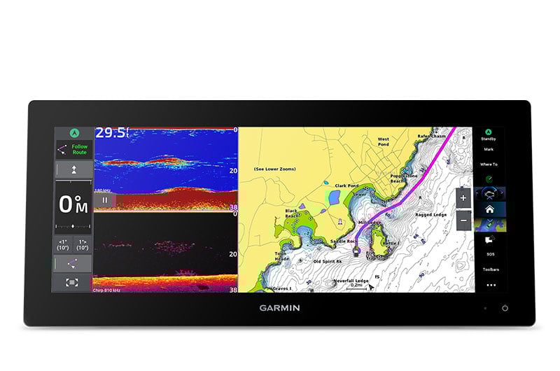 Suncoast Marine and Auto offers Garmin GPSMAP 1543xsv 15" Ultrawide Combo GPS/Fishfinder GN+ (Sonar + Mapping)