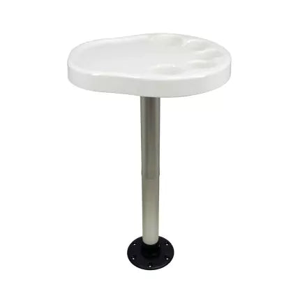 Suncoast Marine and Auto offers Springfield Party Platter Thread-Lock Surface Mount Table Package - White (1690901)